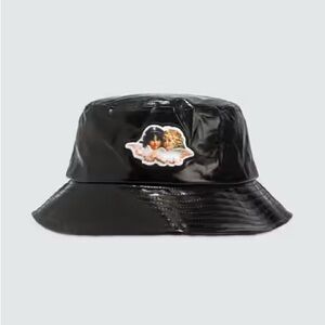 Fiorucci Angel Black Vinyl Bucket Hat